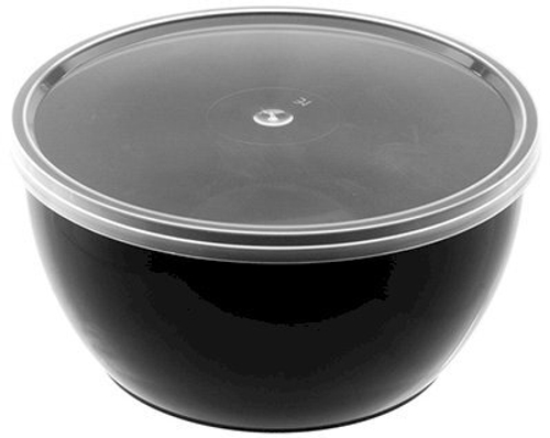 Банка под пресервы с крышкой, 360 мл, диаметр 112 мм, черная, плошка, 216 штук