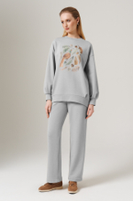 23148 Свитшот женский (серый)