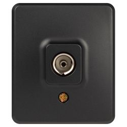 Розетка ЭРА Эксперт 11-3201-05 TV одиночная, IP20, ОУ, антрацит