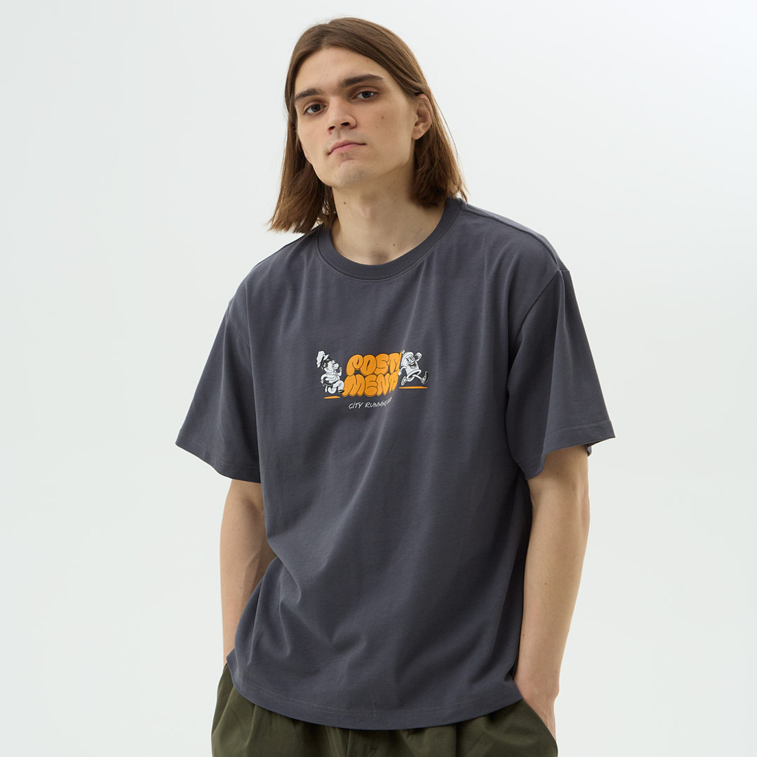 Футболка Postaments Running Club (grey)