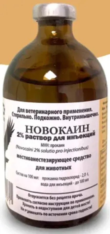 Новокаин 2%, раствор для инъекций, 100 мл