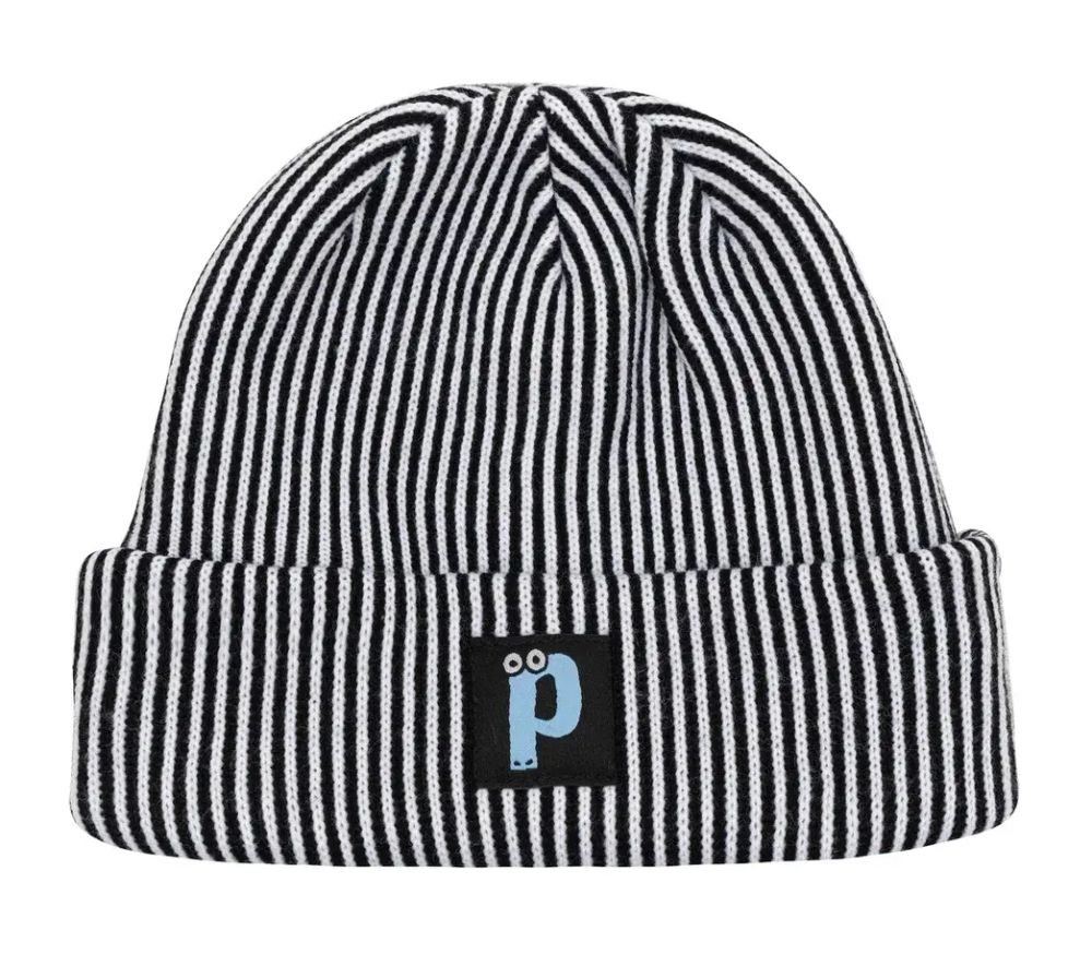 Шапка Postaments Stripes черная/белая