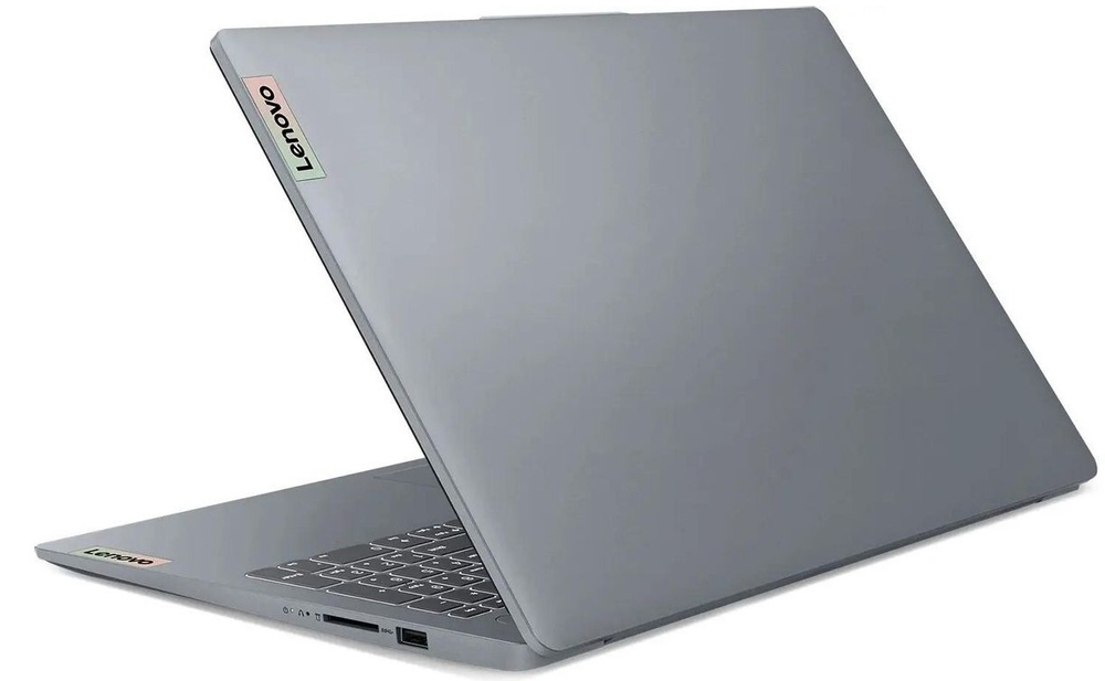 Ноутбук  Lenovo IdeaPad Slim 3 15AMN8 15.6 ", Ryzen 5, 16 Гб RAM, 512 Гб SSD, Radeon Graphics, Серый
