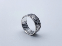 Кольцо из серебра/Чернение/Псалом90