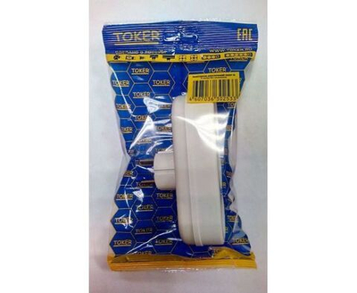 TOKER 3L разветвитель (тройник) 3 розетка 6А белый (линейный) ИУ (аналог код 27935)