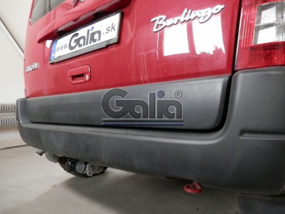Фаркоп оцинкованный Galia C043A для Citroen Berlingo I 1996-2008, Berlingo First 2008-, Peugeot Partner I 1996-2008, Partner Origin 2008-(паспорт и сертификат в комплекте)(без электрики)