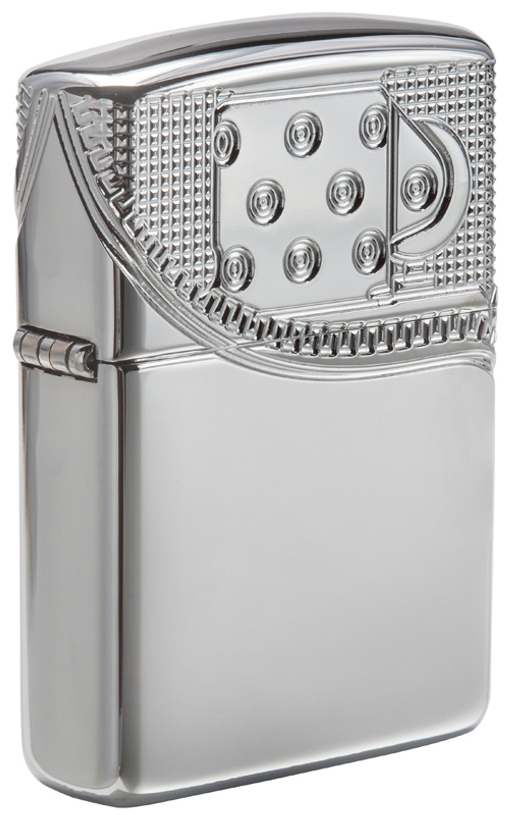 Зажигалка Zippo Armor с покрытием High Polish Chrome, латунь/сталь, серебристая, 36x12x56 мм