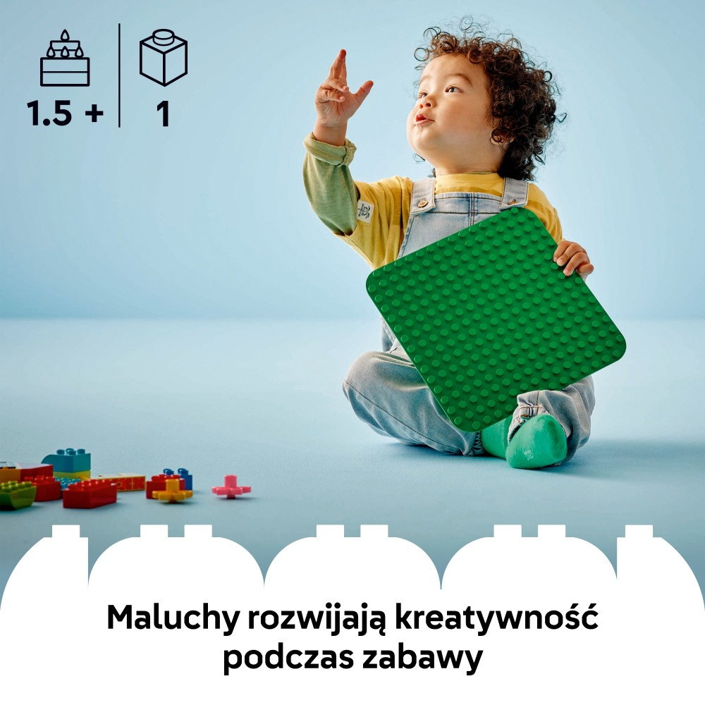 OUTLET LEGO DUPLO Classic - Зеленая строительная плитка 10460