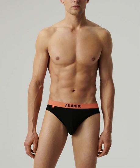 Трусы (5шт) мужские слипы спорт ATLANTIC, 5SMP-004, черный