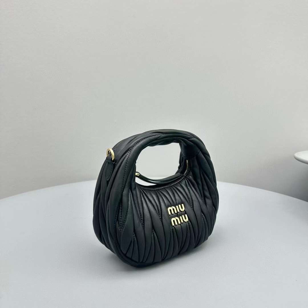 Miu Miu Wander matelassé hobo mini-bag