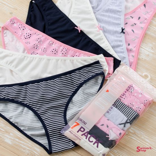 Трусики женские DOMINANT 37000-105, BIKINI, 7 шт. в уп. (неделька)