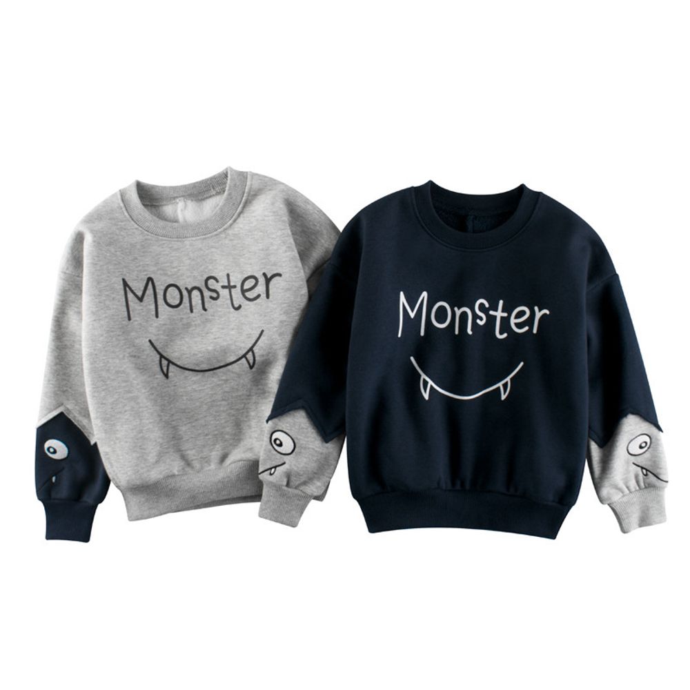Свитшот для ребенка &quot;Monster&quot;, серый