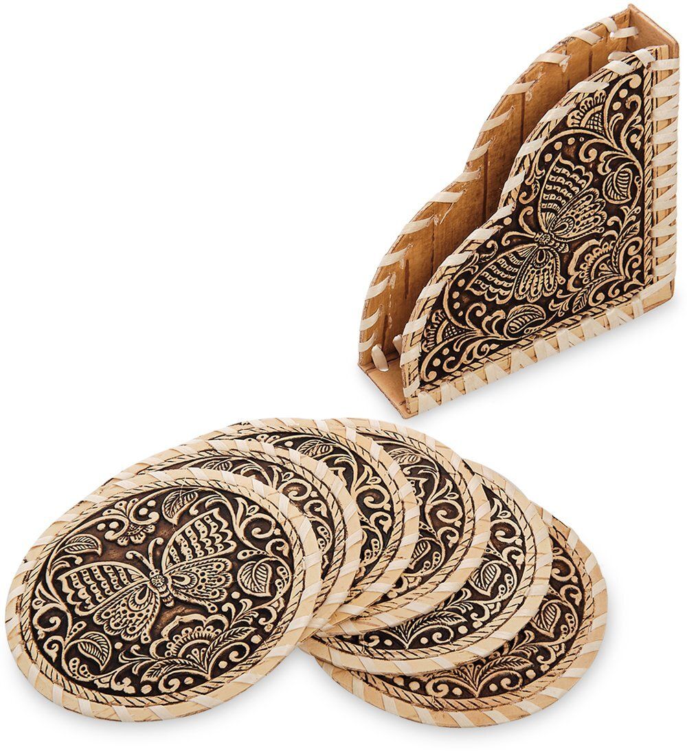 BST-337/ 1 Подставка «Бабочка» (береста)