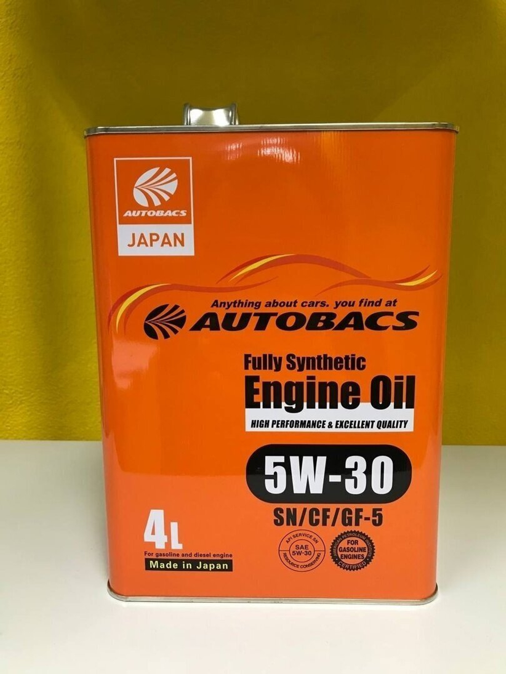 Масло моторное синтетическое AUTOBACS  5W30 ENGINE OIL FS SN/CF GF-5 4л