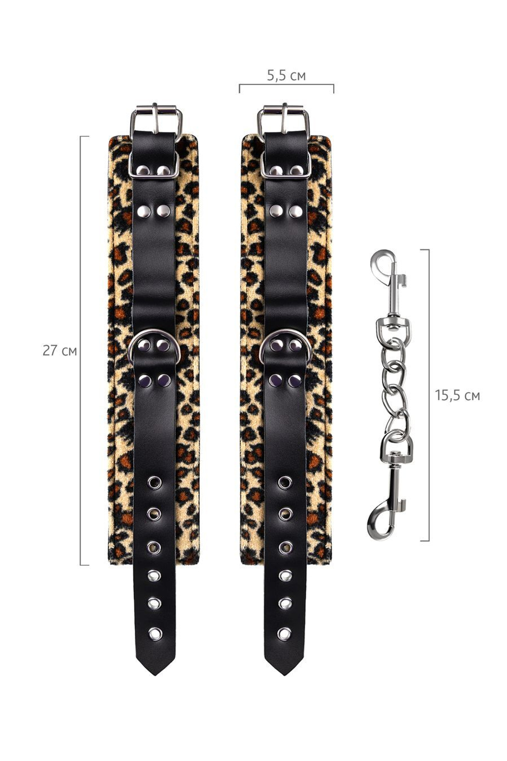 Наножники с леопардовым принтом Anonymo Ankle Cuffs #0152