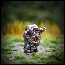 Темлячная бусина "Лесовик" для ножей , бронза