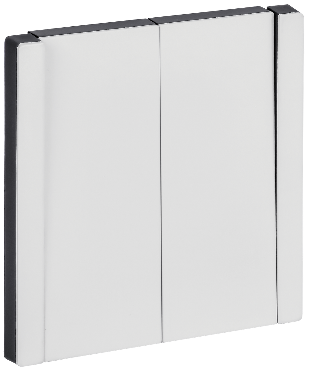 FORTE&PIANO Выключатель 2-клавишный перекрестный 10А FP209M металл белый IEK