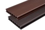 Террасная доска Deckron (Декрон) Classic, 153x28, длина 400 см, Венге (Шоколад)
