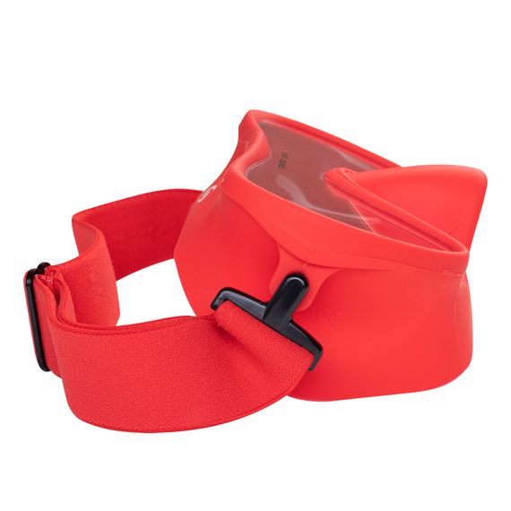 Маска Scorpena N3 с эластичным ремешком красная