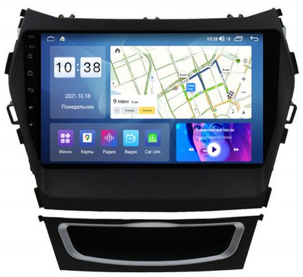 Магнитола для Hyundai Santa Fe 2012-2018 - Parafar PF209LUX2XHD на Android 13, 8-ядер, 4Гб+64Гб, CarPlay, 4G SIM-слот