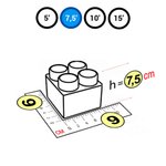 Элемент голубой для GigaBloks Outdoor