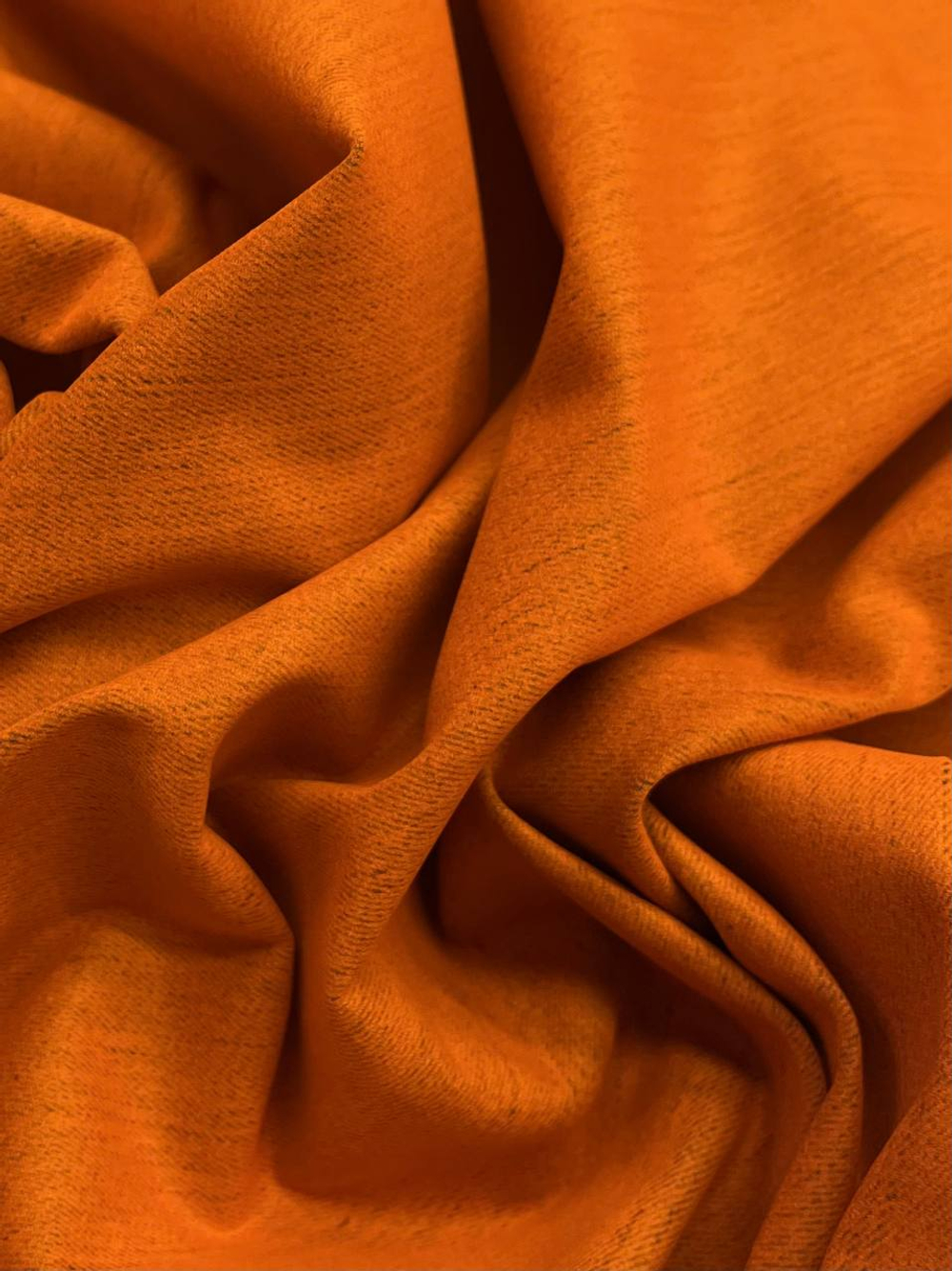 Джинса (деним) хлопок с эластаном Rochas оранжевая с бархатным покрытием