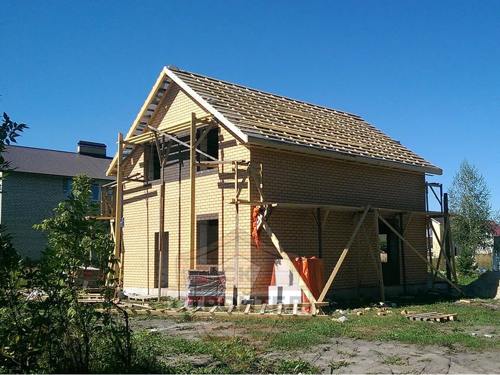 Строительство дома из кирпича 115 м2