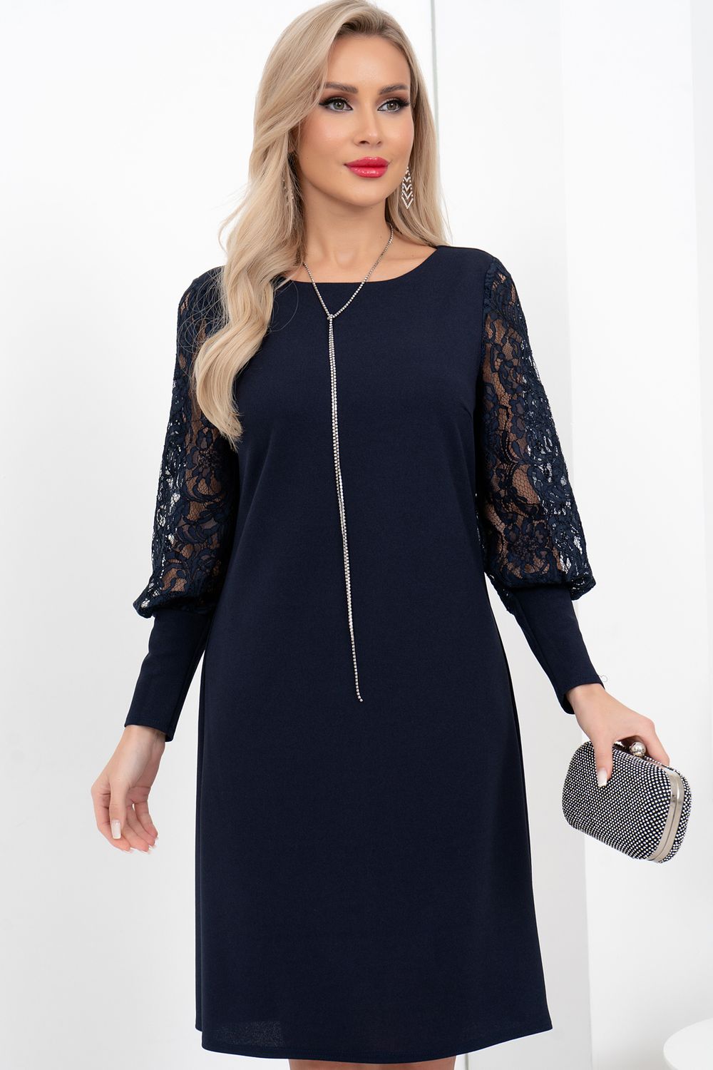 Платье Снежана (синий) Р11-2002 Nikol (Акция)