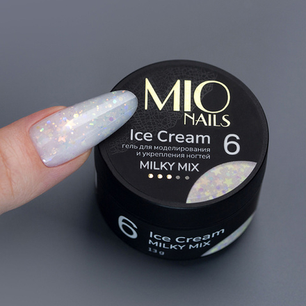 Гель MIO NAILS  "ICE CREAM GEL" - MILKY MIX № 06 , 13 гр