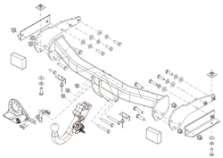 Фаркоп Brink (Thule) 542000 для JEEP GRAND CHEROKEE 10-(паспорт и сертификат в комплекте)(без электрики)