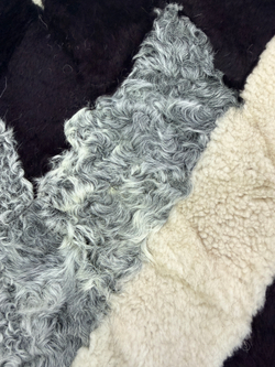 Покрывало меховое ковер из шкуры овчины