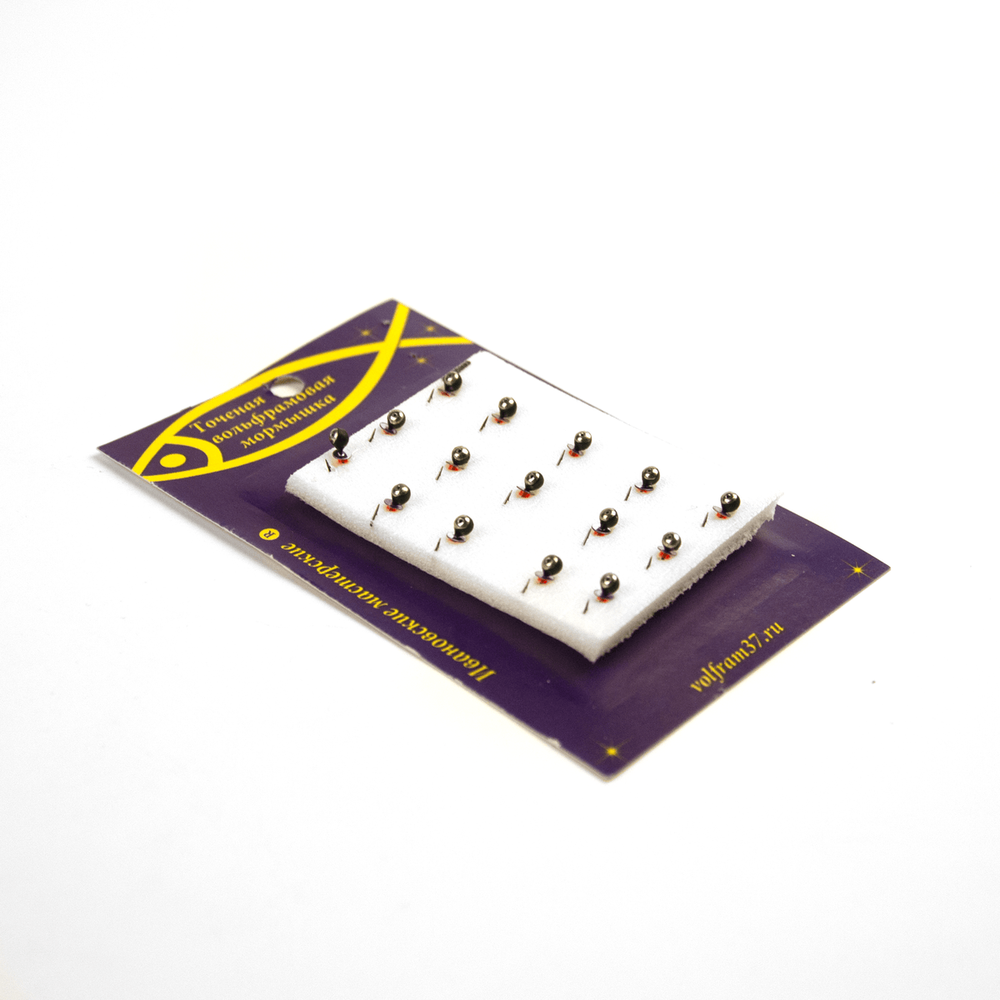 Мормышка вольфрамовая точеная 815 "Дробь" с коронкой 2.5мм (15шт/уп)