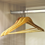 Набор деревянных вешалок для одежды, 3 штуки светлое дерево NN50644-95