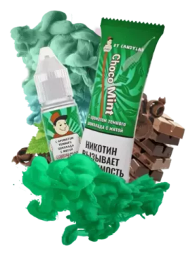 Жидкость (М) CandyMan (10 мл, 15 мг SALT) Choco Mint