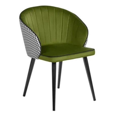 Стул Bradex Home Paola зеленый с жаккардом