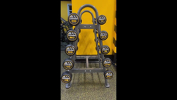 Комплект прямых фиксированных обрезиненных штанг 5 шт от 10 до 30кг