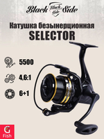 Катушка безынерционная фидерная Black Side Selector 4500FD (6+1 подш.)