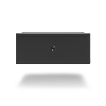 Тумба прикроватная подвесная ROYAL 5300 эко (Черный-р.черная)