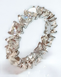 Кольцо ювелирное, серебро, с фианитами