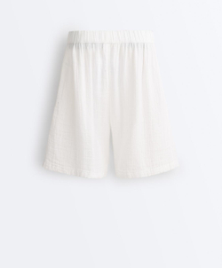 Oysho Шорты из 100% хлопка, белый