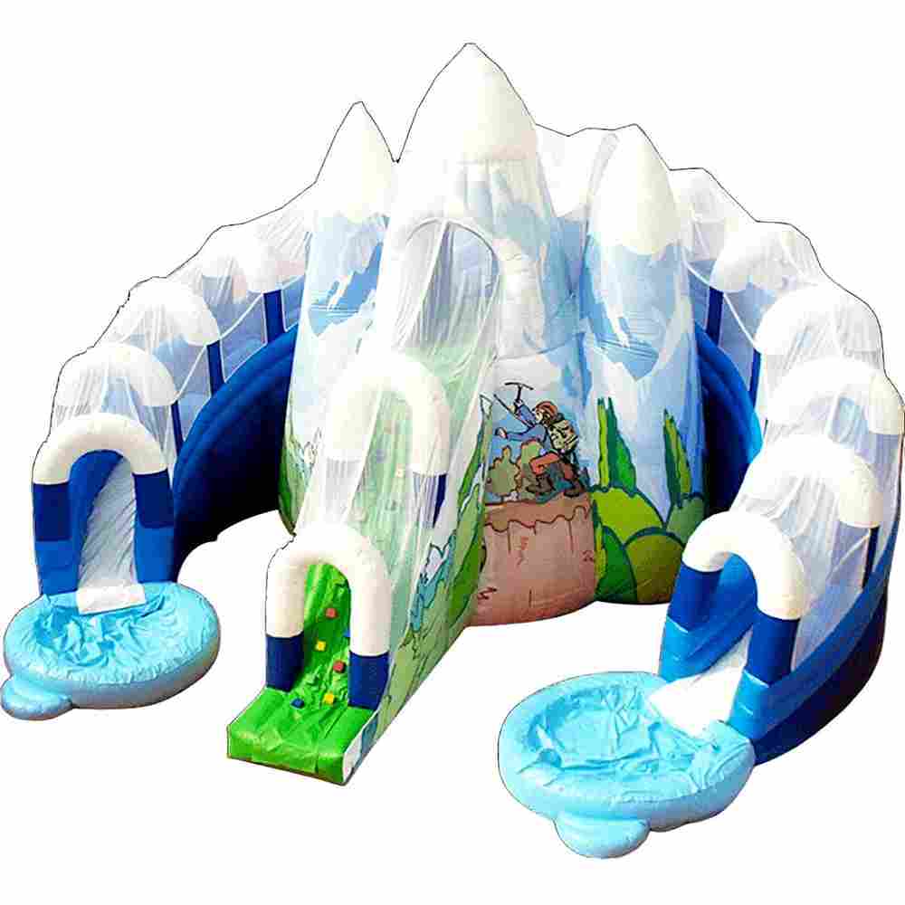 Коммерческий надувной батут «Ледяная гора», 12,5×11,5×9 м