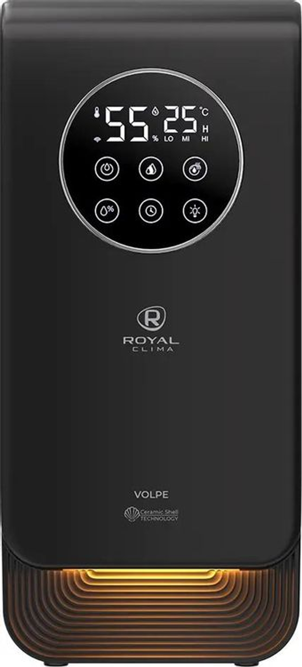 Увлажнитель воздуха ультразвуковой Royal Clima RUH-VP500/6.5E-BL,  6.5л,  черный