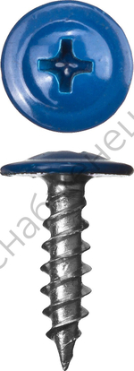 ЗУБР ПШМ 5005 25 х 4.2 мм, син., насыщ., саморез с пресс-шайбой, 400 шт (300191-42-025-5005)