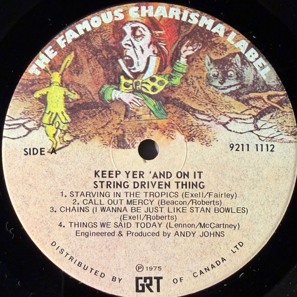 String Driven Thing ‎– Keep Yer 'And On It (Канада 1975г.)