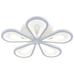 Светодиодный светильник 80Вт, 6400Лм, 3000К-6500К,Ra>80, ИК-пульт, плавная регулировка мощности, изменение цветовой температуры, ночник, металл/акрил, белый/матовый