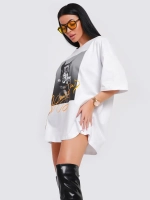 Футболка женская оверсайз принт