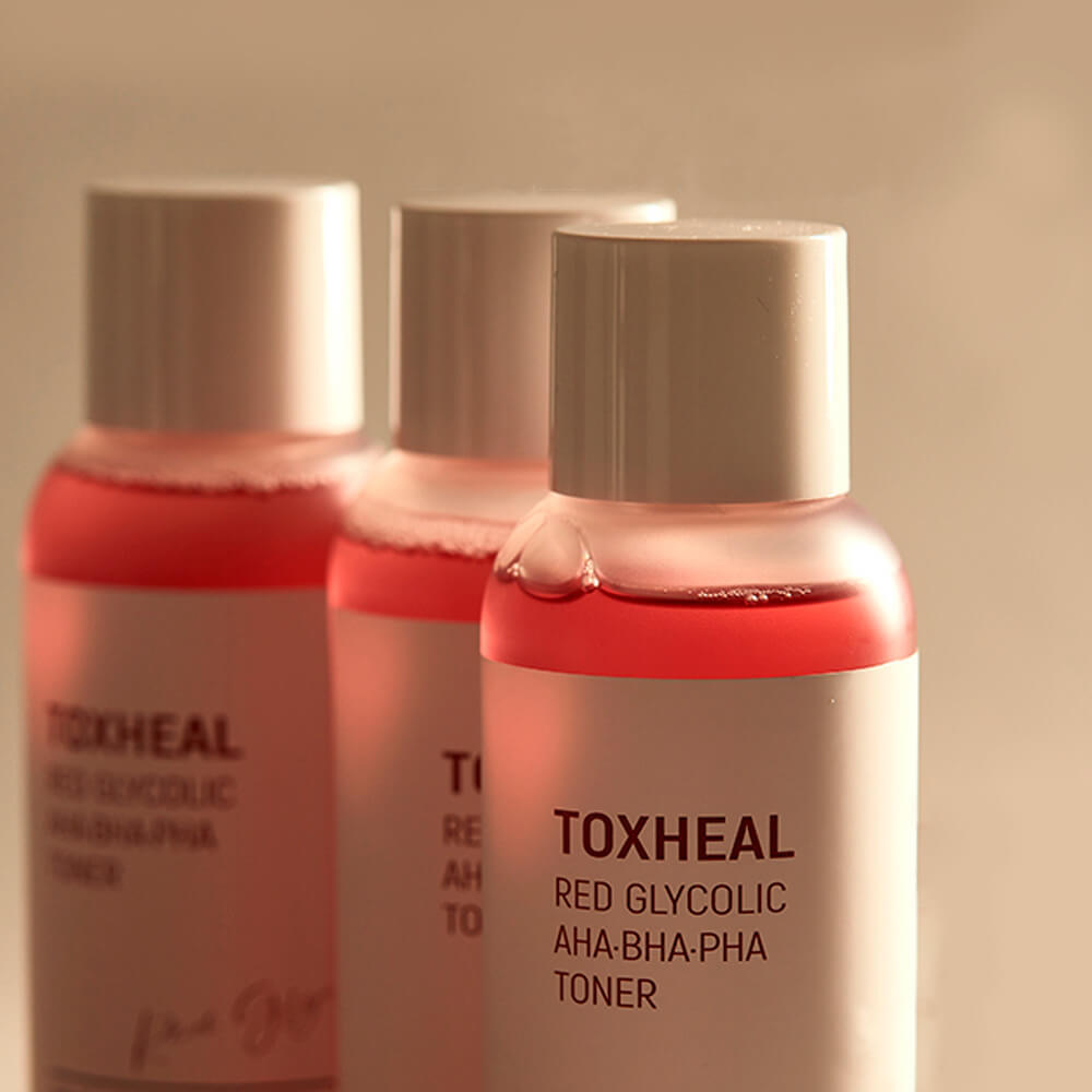 Тоник-пилинг с гликолевой кислотой Esthetic House Toxheal Red Glycolic AHA-BHA-PHA Toner