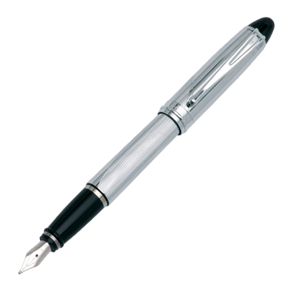 Перьевая ручка Aurora Ipsilon Design Chrome CT, перо - F, в подарочной коробке