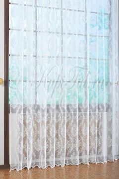 Штора Корона (кремовый жаккард ришелье)