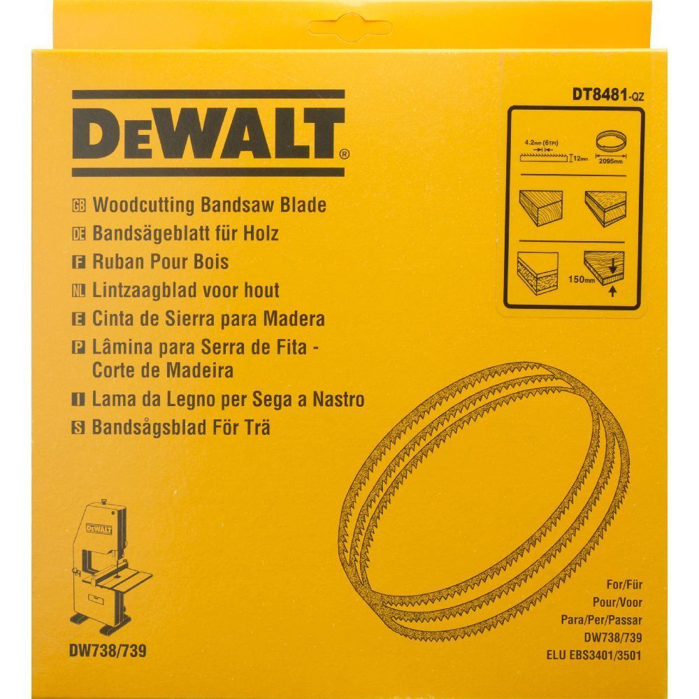 Полотно ленточное DEWALT DT 8481 для ленточной пилы DW 739